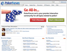 Tablet Screenshot of pokerforum.net