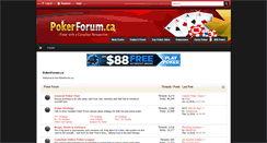 Desktop Screenshot of pokerforum.ca